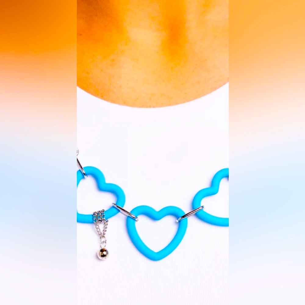 🩵🩵🩵  “HEART HOMAGE” BLUE NECKLACE WITH FREE EARRINGS ~ PAPARAZZI ❗️🩵🩵🩵